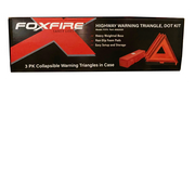 Foxfire Warning Triangle, DOT Approved, 3pk
